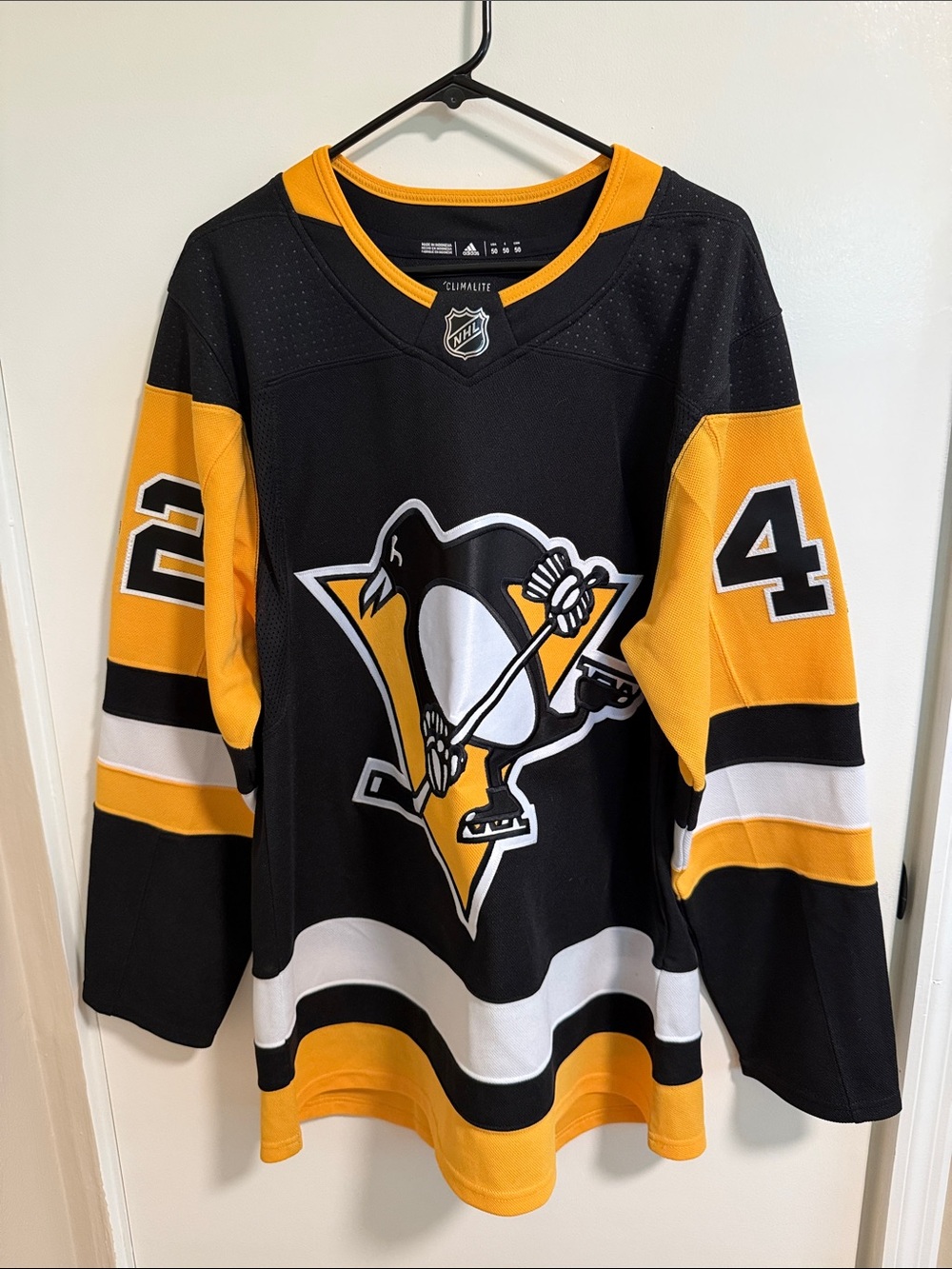 Pittsburgh Penguins #24 Kapanen Black & Gold Hockey Jersey
